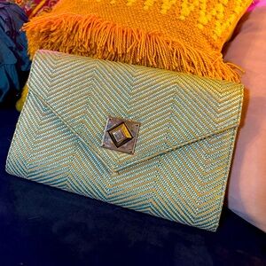 URBAN EXPRESSIONS chevron clutch or purse